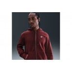 Nike Club Fleece Ανδρική Ζακέτα Με Κουκούλα Μπορντό