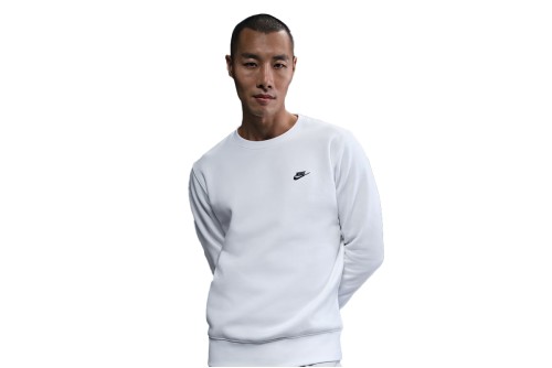 Nike Club Fleece Μπλούζα Με Λαιμόκοψη Ανδρική (FN3886 100)