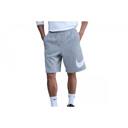Nike Club Fleece Ανδρική Αθλητική Βερμούδα Γκρι