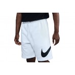 Nike Club Fleece Ανδρική Αθλητική Βερμούδα Λευκή