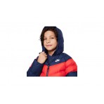 Nike Sportswear Παιδικό Puffer Μπουφάν Μπλε Σκούρο & Κόκκινο