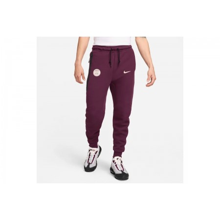 Nike Paris Saint-Germain Tech Fleece Ανδρικό Παντελόνι Φόρμας Βυσσινί