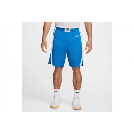 Nike Greece 2024 Limited Ηome Ανδρική Μπασκετική Βερμούδα Μπλε, Λευκή