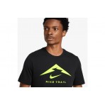 Nike Trail Logo Ανδρικό Κοντομάνικο T-Shirt Μαύρο