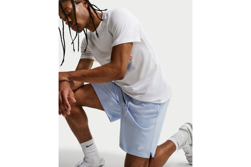 Nike Sportswear Club Knit Ανδρική Αθλητική Βερμούδα Γαλάζια