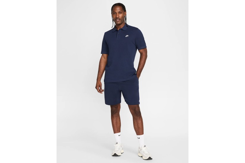 Nike Club Knit Ανδρική Αθλητική Βερμούδα Μπλε Σκούρο