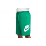 Nike Club Frech Terry Alumni Ανδρική Αθλητική Βερμούδα Πράσινη