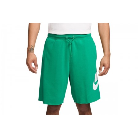 Nike Club Frech Terry Alumni Ανδρική Αθλητική Βερμούδα Πράσινη