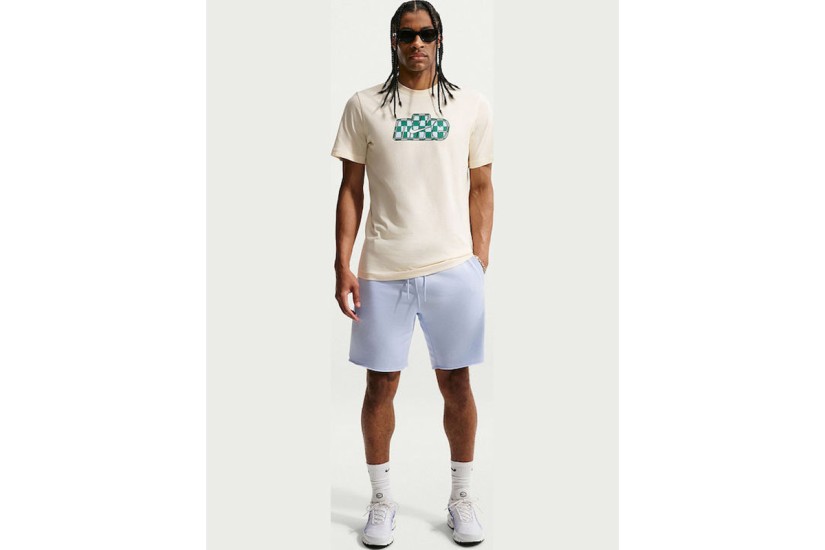 Nike Club Frech Terry Alumni Ανδρική Αθλητική Βερμούδα Γαλάζια
