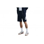 Nike Club Frech Terry Alumni Ανδρική Αθλητική Βερμούδα Μπλε Σκούρο