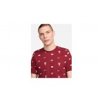 Nike Sportswear Ανδρικό Κοντομάνικο T-Shirt Βυσσινί