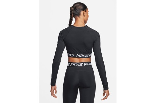 Nike Pro Crop Top Μακρυμάνικο Γυναικείο (FV5484 010)