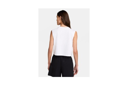 Nike Sportswear Club Crop Top Αμάνικο Γυναικείο (FV5505 100)