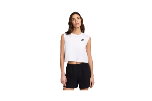 Nike Sportswear Club Crop Top Αμάνικο Γυναικείο (FV5505 100)