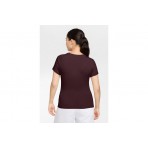 Nike Sportswear Chill Knit Γυναικείο Κοντομάνικο T-Shirt Μπορντό