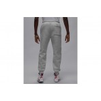 Jordan Brooklyn Fleece Ανδρικό Παντελόνι Φόρμας Γκρι Ανοιχτό