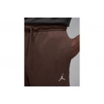 Jordan Brooklyn Fleece Ανδρικό Παντελόνι Φόρμας Καφέ