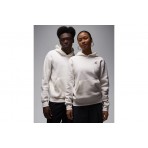 Jordan Brooklyn Fleece Ανδρικό Φούτερ με Κουκούλα Λευκό