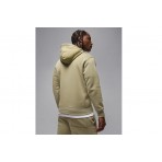 Jordan Brooklyn Fleece Ανδρικό Φούτερ με Κουκούλα Χακί