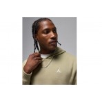 Jordan Brooklyn Fleece Ανδρικό Φούτερ με Κουκούλα Χακί