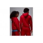Jordan Brooklyn Fleece Ανδρικό Φούτερ με Κουκούλα Κόκκινο