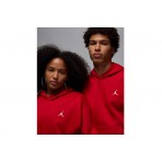 Jordan Brooklyn Fleece Ανδρικό Φούτερ με Κουκούλα Κόκκινο