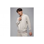 Jordan Brooklyn Fleece Ανδρική Ζακέτα με Κουκούλα Γκρι Ανοιχτό
