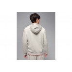 Jordan Brooklyn Fleece Ανδρική Ζακέτα με Κουκούλα Γκρι Ανοιχτό