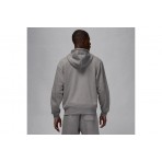 Jordan Brooklyn Fleece Ανδρική Ζακέτα με Κουκούλα Γκρι