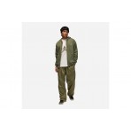 Jordan Brooklyn Fleece Ανδρική Ζακέτα με Κουκούλα Χακί