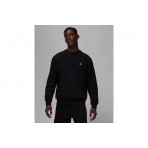 Jordan Brooklyn Fleece Ανδική Μακρυμάνικη Μπλούζα Μαύρη