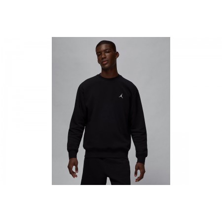 Jordan Brooklyn Fleece Ανδική Μακρυμάνικη Μπλούζα Μαύρη