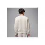 Jordan Brooklyn Fleece Ανδική Μακρυμάνικη Μπλούζα Λευκή