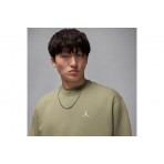 Jordan Brooklyn Fleece Ανδική Μακρυμάνικη Μπλούζα Χακί