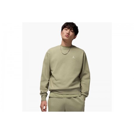 Jordan Brooklyn Fleece Ανδική Μακρυμάνικη Μπλούζα Χακί