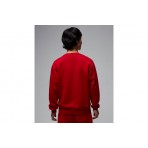 Jordan Brooklyn Fleece Ανδική Μακρυμάνικη Μπλούζα Κόκκινη