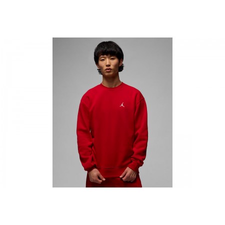 Jordan Brooklyn Fleece Ανδική Μακρυμάνικη Μπλούζα Κόκκινη