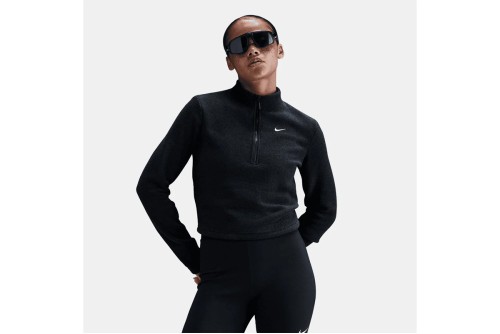 Nike Sportswear Phoenix Μπλούζα Fleece Με Φερμουάρ Γυναικεία (FV8028 010)