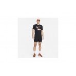 Nike Dri-FIT Fitness Ανδρικό Κοντομάνικο Αθλητικό T-Shirt Μαύρο