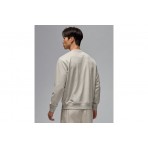 Jordan Sport Crossover Dri-FIT Ανδρική Μακρυμάνικη Μπλούζα με Λαιμόκοψη Γκρι