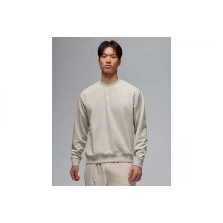 Jordan Sport Crossover Dri-FIT Ανδρική Μακρυμάνικη Μπλούζα με Λαιμόκοψη Γκρι