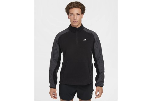 Nike Trail Polartec Μπλούζα Με Φερμουάρ Ανδρική (FV9962 010)