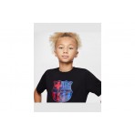 Nike FC Barcelona Παιδικό Κοντομάνικο T-Shirt Μαύρο