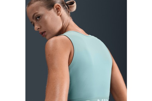 Nike Pro Dri-Fit Crop Top Αμάνικο Γυναικείο (FZ3615 017)