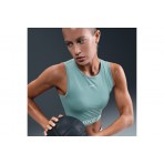 Nike Pro Dri-Fit Γυναικεία Αμάνικη Crop Top Μπλούζα Βεραμάν