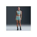 Nike Pro Dri-Fit Γυναικεία Αμάνικη Crop Top Μπλούζα Βεραμάν