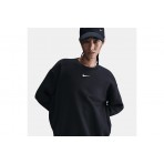 Nike Sportswear Phoenix Fleece Γυναικεία Μακρυμάνικη Μπλούζα Μαύρη