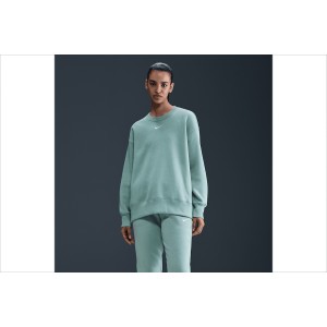 Nike Sportswear Phoenix Fleece Μπλούζα Με Λαιμόκοψη Γυναικεία (FZ4270 017)