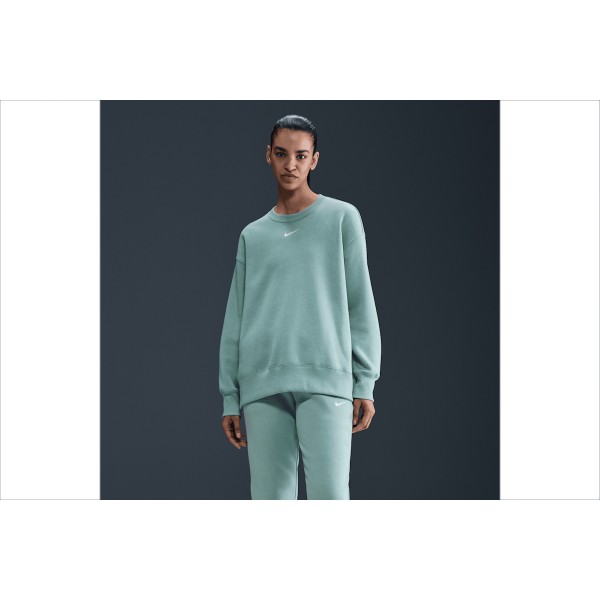 Nike Sportswear Phoenix Fleece Μπλούζα Με Λαιμόκοψη Γυναικεία (FZ4270 017)