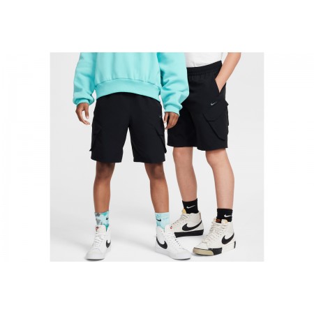 Nike Sportswear City Utility Παιδική Βερμούδα Cargo Μαύρη